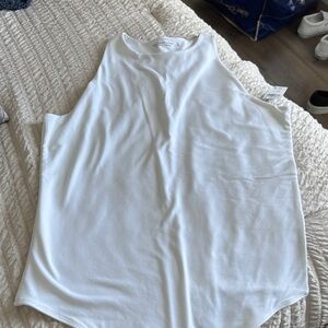 Abercrombie & Fitch White Sleeveless Bodysuit